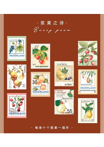 E Stili Fantastik Orman Serisi Vintage Damga Washi Bant Diy Günlüğü Etiket Dekoratif Karalama Defteri Not Defteri Kırtasiye Sticker Maskeleme Bandı (Yurt Dışından) fiyatları