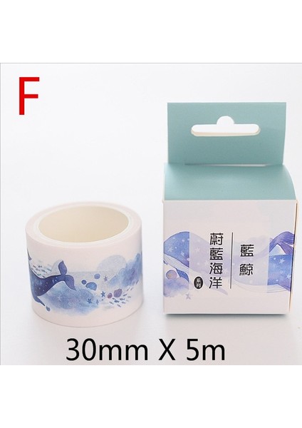 F Stili x Balina ve Deniz Kabuğu Washi Bant Dıy Hediye Paketleme Için Scrapbooking ve Craftsticky Yapışkanlı Kağıt Maskeleme Bandı (Yurt Dışından) fiyatları