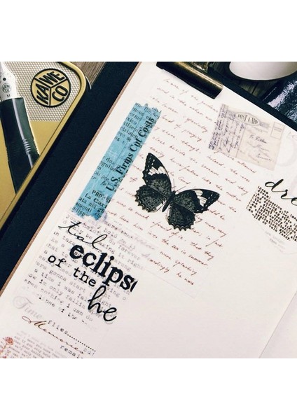 No.3 Tarzı Ingilizce Dergi Mektupları Washi Bant Dıy Scrapbooking Sticker Etiket Maskeleme Bandı Okul Ofis Tedarik Hediye Kırtasiye (Yurt Dışından) indirimleri