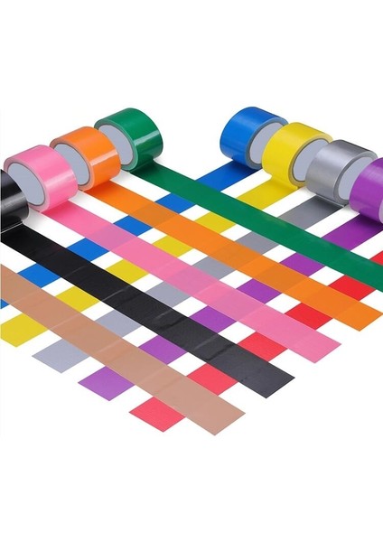 Siyah Stil 20MMX10M Su Geçirmez Yapışkan Yapışkanlı Kumaş Koli Bandı El Sanatları Onarımı Kırmızı Siyah Mavi Kahverengi Yeşil Simli 13 Renk 10M (Yurt Dışından) modelleri