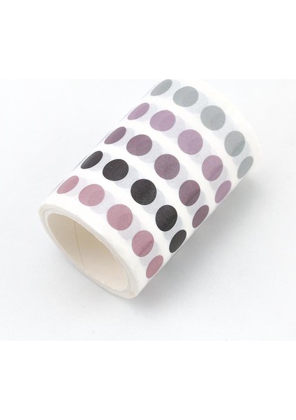 D Stili Temel Eleman Dekoratif Yapışkan Bant Nokta Maskeleme Washi Bant Diy Scrapbooking Sticker Etiket Japon Kırtasiye (Yurt Dışından)