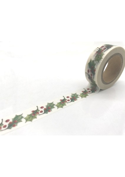 NO.2215 Tarzı S Beden Jiataihe Washi Bant Dekoratif Bant Karalama Defteri Kağıdı Maskeleme Yapışkan Bant Noel Washi Bant Yılbaşı Seti (Yurt Dışından)