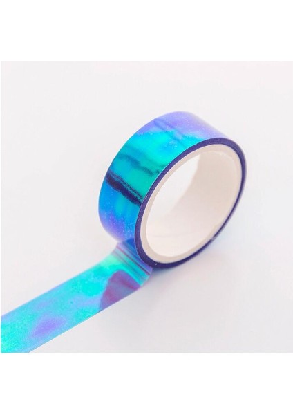 02 Gün Stili 1.5 cm Geniş Serin Kademeli Değişim Gökkuşağı Dekoratif Renkli Bant Dıy Scrapbooking Maskeleme Bandı Okul Ofis Tedarik (Yurt Dışından)