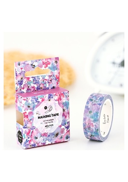 R Stili 15MM x 7m Sevimli Lotkawaii Çiçek Gıda Hayvanlar Dekoratif Washi Bant Dıy Scrapbooking Maskeleme Bandı Okul Ofis Tedarik (Yurt Dışından)