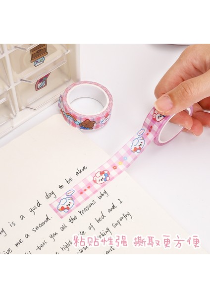No.2 Tarzı 1.5cm x 5m Sevimli Ayı Tavşan Kawaii Washi Bant Seti Japon Kağıt Maskeleme Bandı Bantlar Çıkartmalar Dekor Kırtasiye Bant Scrapbooking (Yurt Dışından) modelleri