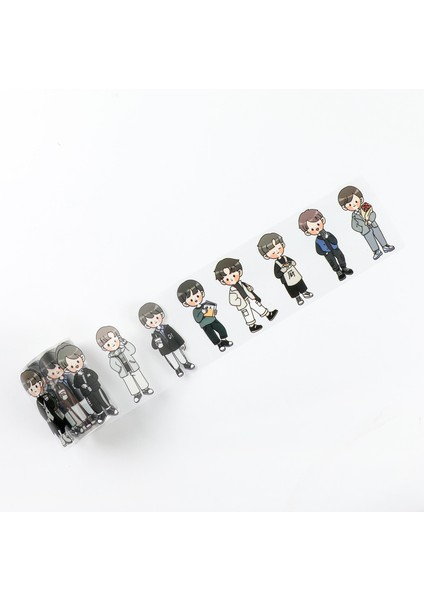 H Tarzı Pet Kawaii Washi Bant Genç Erkek Kız Moda Kıyafet Dekoratif Çıkartmalar Dıy Etiket Scrapbooking Günlüğü Albümü Planlayıcısı Dergisi (Yurt Dışından)
