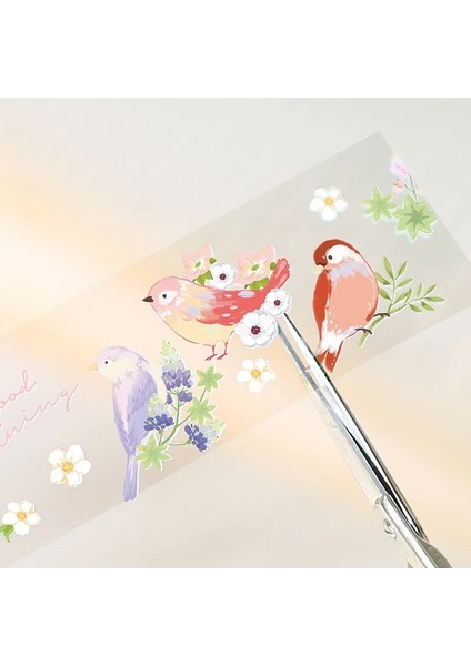 B Tarzı Kawaii Pet Kedi Maskeleme Washi Bant Çiçek Papatya Kuş Dekoratif Yapışkan Bant Decora Diy Scrapbooking Sticker Etiket (Yurt Dışından) modelleri