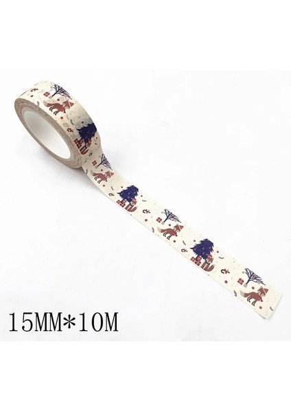 O Tarzı Ristmas Washi Bantlar Kar Tanesi Ren Geyiği Çizgili Kawaii Maskeleme Bantları Çıkartmalar Kırtasiye Scrapbooking Okul Malzemeleri (Yurt Dışından) fiyatları