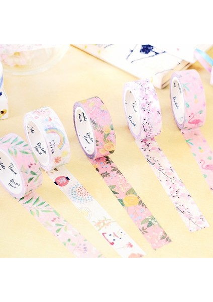 Lianaidexiniu Stili Dıy Japon Kağıt Dekoratif Yapışkan Bant Karikatür Romantik Kiraz Washi Bantmaskeleme Bandı Çıkartmalar Boyutu 15MM * 7m (Yurt Dışından) modelleri