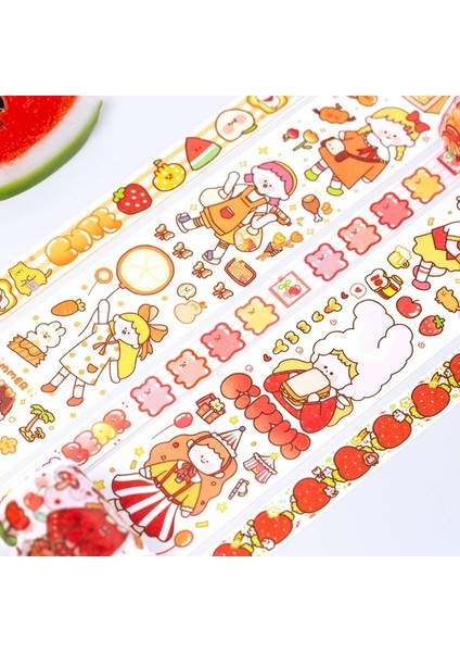 No.8 Stili Et Komik Kızların Günlük Hayatı Washi Bant Yapışkan Bant Dıy Scrapbooking Sticker Etiket Japon Maskeleme Bandı (Yurt Dışından) fiyatları