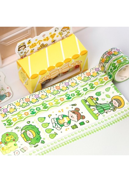 No.8 Stili Et Komik Kızların Günlük Hayatı Washi Bant Yapışkan Bant Dıy Scrapbooking Sticker Etiket Japon Maskeleme Bandı (Yurt Dışından) fırsatları