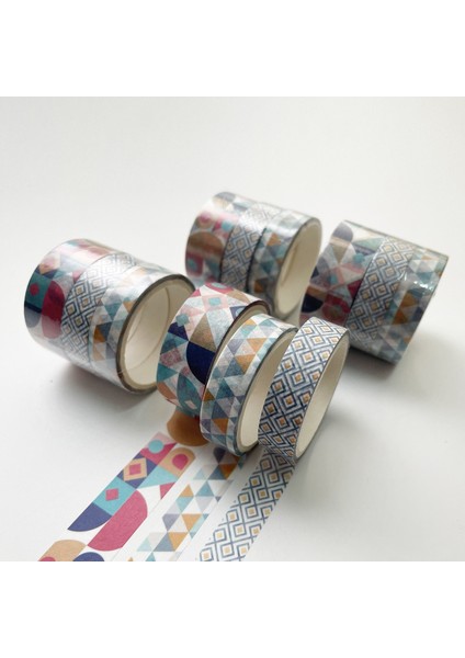 Mavi Stil Kawaii Temel Washi Bant Seti Dergi Günlüğü Scrapbooking Dekoratif Sevimli Maskeleme Bandı Japon Okul Kırtasiye Papeleria Et (Yurt Dışından) fırsatları