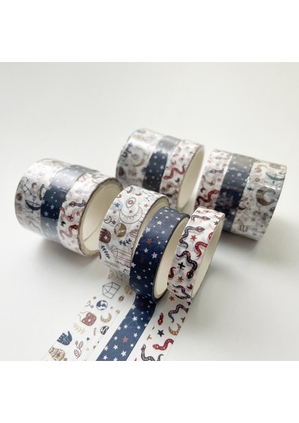 Mavi Stil Kawaii Temel Washi Bant Seti Dergi Günlüğü Scrapbooking Dekoratif Sevimli Maskeleme Bandı Japon Okul Kırtasiye Papeleria Et (Yurt Dışından) indirimleri