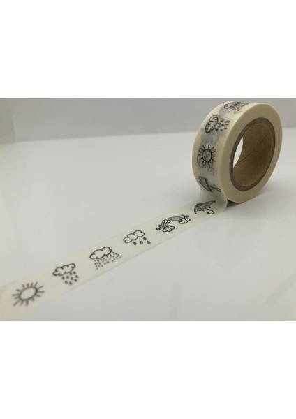 NO.1192 Stili S Beden Yapışkan Bant Siyah Aşk Scrapbooking Washi Bant Dıy Craft Yapışkan Dekoratif Maskeleme Bandı, Japon Kağıt Jiataihe Washi Bant (Yurt Dışından)