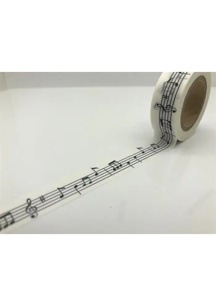 NO.1381 Tarzı S Beden Yapışkan Bant Siyah Aşk Scrapbooking Washi Bant Dıy Craft Yapışkan Dekoratif Maskeleme Bandı, Japon Kağıt Jiataihe Washi Bant (Yurt Dışından)