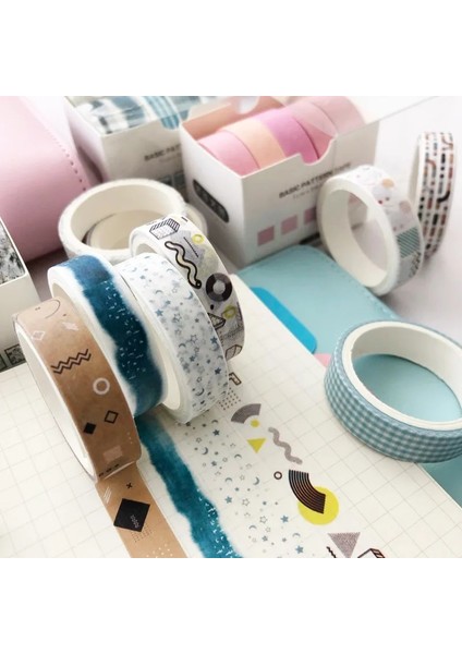 L Tarzı Ack Renkli Rüya Dünyası Washi Bant Diy Scrapbooking Sticker Etiket Maskeleme Bandı Okul Ofis Tedarik (Yurt Dışından) modelleri