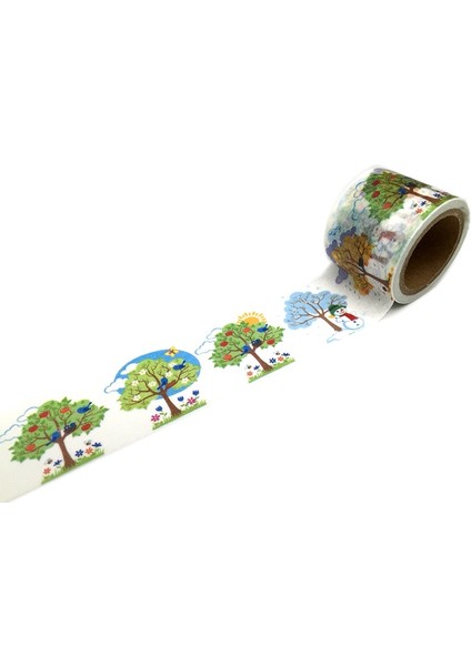 NO.2336 Tarzı S Beden Dekoratif Jiataihe Washi Bant Seti Maskeleme Kaktüs Flamingo Parool Tedarik Scrapbooking Geniş Yapışkanlı Vintage Bant (Yurt Dışından)