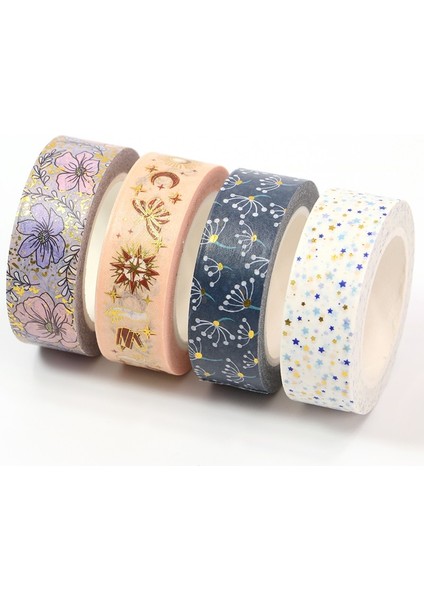 No.8 Stili Katran Çiçek Washi Kağıt Maskeleme Bandı Dekoratif Yapışkan Bant Scrapbooking Sticker Günlük Hediye Paketleme Kırtasiye Тейпы (Yurt Dışından) fiyatları