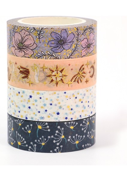 No.8 Stili Katran Çiçek Washi Kağıt Maskeleme Bandı Dekoratif Yapışkan Bant Scrapbooking Sticker Günlük Hediye Paketleme Kırtasiye Тейпы (Yurt Dışından) indirimleri