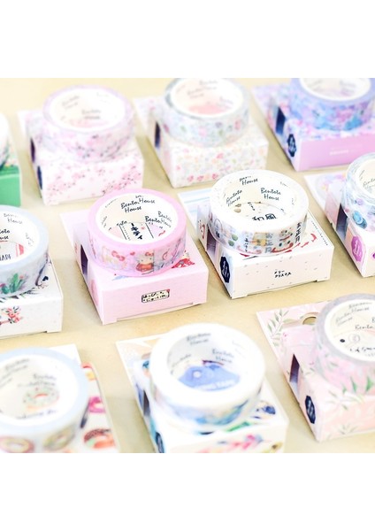Jinqiushijie Stili Dıy Japon Kağıt Dekoratif Yapışkan Bant Karikatür Romantik Kiraz Washi Bantmaskeleme Bandı Çıkartmalar Boyutu 15MM * 7m (Yurt Dışından) fırsatları