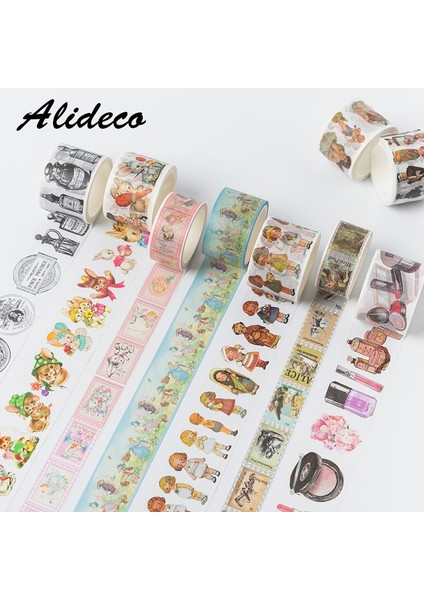 Wozuimei3.0cm Tarzı Lot Washi Maskeleme Bantları Paskalya Partisi Hayvanlar Dekoratif Yapışkanlı Scrapbooking Kendi Başına Yap Kağıdı Japon Çıkartmaları 5 M (Yurt Dışından) fiyatları