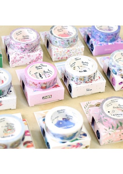 T Stili 15MM x 7m Sevimli Lotkawaii Çiçek Gıda Hayvanlar Dekoratif Washi Bant Dıy Scrapbooking Maskeleme Bandı Okul Ofis Tedarik (Yurt Dışından) fırsatları