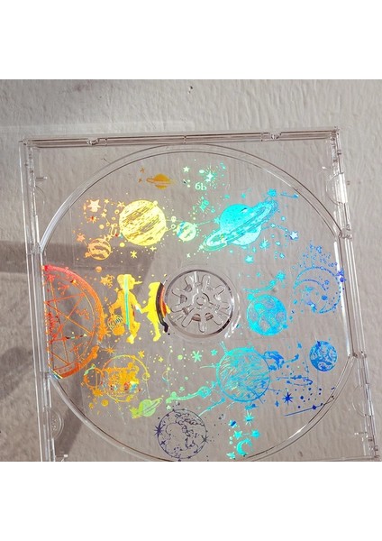 E Stili Rüya Evren Gümüş Maskeleme Washi Bant Dekoratif Kelebek Daire Yapışkan Bant Decora Diy Scrapbooking Sticker Etiket (Yurt Dışından)