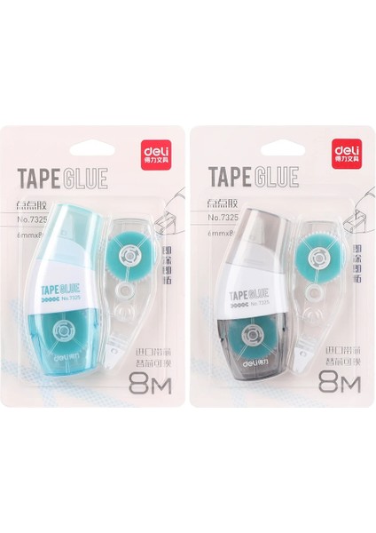 B Tarzı Değiştirilebilir Çift Taraflı Yapışkan Rulo Nokta Bant Kırtasiye Ofis Tutkal Dağıtıcı Dolum Çekirdekli Rastgele Renk Dropship ile Çubuk (Yurt Dışından)