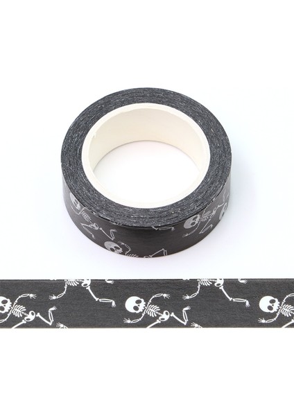 No.7 Tarzı 2021 Cadılar Bayramı Dekoratif Yapışkan Bant Kabak Kafatası Folyo Maskeleme Washi Bant Diy Scrapbooking Sticker Etiket Japon Kırtasiye (Yurt Dışından)