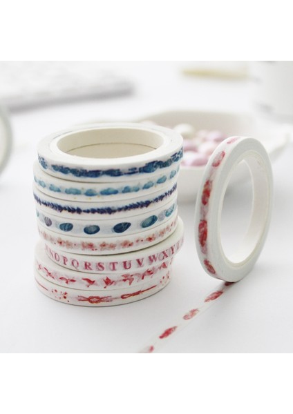 E Stili Mini Deco Kağıt Ince Çiçek Pembe Washi Bant Japon Kırtasiye Maskeleme Bandı Okul Malzemeleri Çıkartmalar Scrapbooking (Yurt Dışından) modelleri