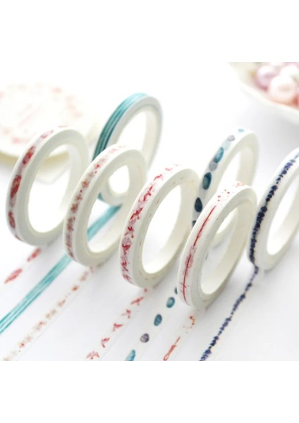 E Stili Mini Deco Kağıt Ince Çiçek Pembe Washi Bant Japon Kırtasiye Maskeleme Bandı Okul Malzemeleri Çıkartmalar Scrapbooking (Yurt Dışından) indirimleri