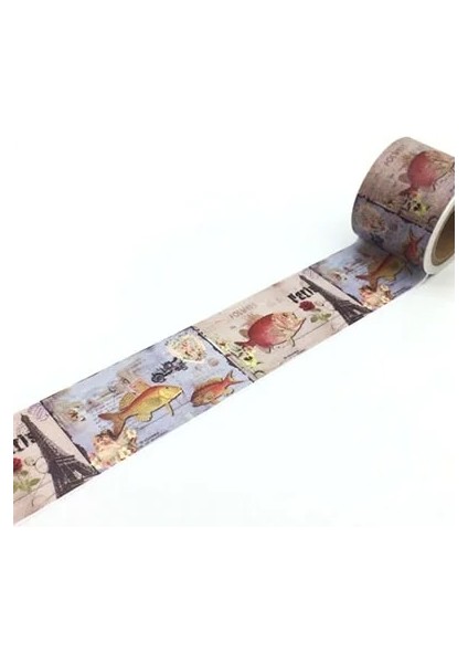 NO.2293 Tarzı S Beden Dekoratif Jiataihe Washi Bant Seti Maskeleme Kaktüs Flamingo Parool Tedarik Scrapbooking Geniş Yapışkanlı Vintage Bant (Yurt Dışından)