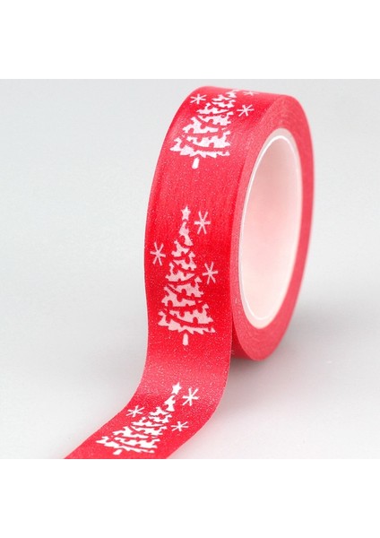 B Tarzı 8 Tasarımlar Sevimli Kar Geyiği Noel Ağacı Dekoratif Washi Bant Seti Dıy Scrapbooking Maskeleme Bandı Okul Ofis Tedarik (Yurt Dışından)