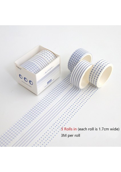 Stil 3 Stil Chihiro Zaman El Hesabı Washi Bant Seti Kawaii Taban Düz Renk Kafes Sınır Etiket Maskeleme Bandı Dıy Günlüğü Albüm Planlayıcıları (Yurt Dışından) fiyatları