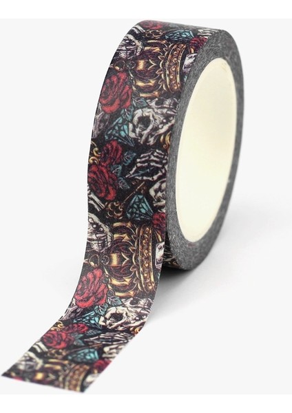 NO.1070 Stili Yeni M Dekoratif Kafatasları Örümcek Ağı Yarasa Cadılar Bayramı Washi Bant Seti Dıy Craft Planlayıcısı Yapıştırıcı Maskeleme Bandı Sevimli Kırtasiye (Yurt Dışından)