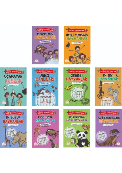 İlginç Hayvanlar 10 Kitap - Yasemin Aykol