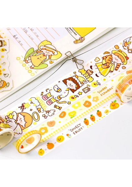 No.6 Tarzı Et Komik Kızların Günlük Hayatı Washi Bant Yapışkan Bant Dıy Scrapbooking Sticker Etiket Japon Maskeleme Bandı (Yurt Dışından) indirimleri