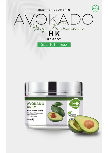 Avokado Yüz Bakım Krem 50 ml