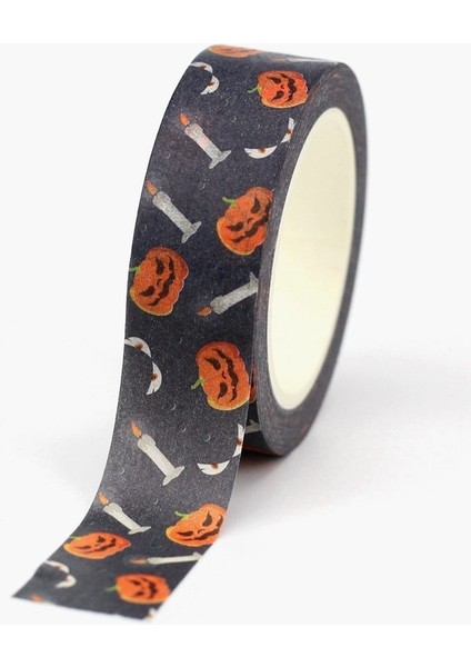 NO.1063 Stili Yeni M Dekoratif Kafatasları Örümcek Ağı Yarasa Cadılar Bayramı Washi Bant Seti Dıy Craft Planlayıcısı Yapıştırıcı Maskeleme Bandı Sevimli Kırtasiye (Yurt Dışından)