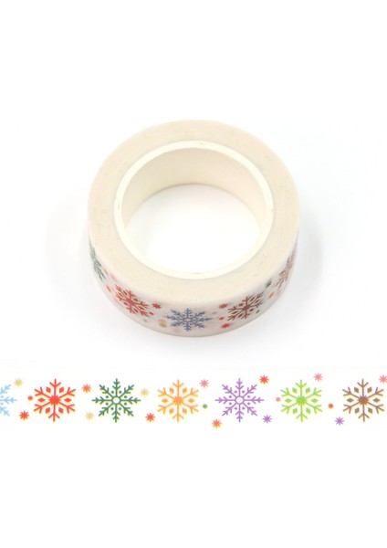 J Tarzı Mengtai Merry Christmas Maskeleme Washi Bant Dekoratif Penguen Yaldız Folyo Yapışkan Bant Decora Diy Scrapbooking Sticker Etiket (Yurt Dışından)