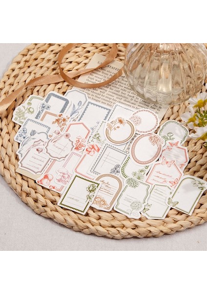 H Tarzı Rulo Washi Maskeleme Bantları Çerçeve Dekoratif Yazılabilir Vintage Bant Scrapbooking Albümü Için Retro Tarzı Yapışkanlı Yazılabilir Bant (Yurt Dışından)