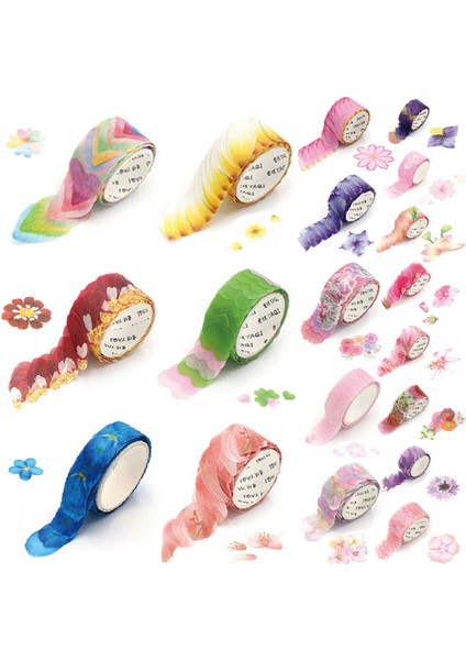 20 Stili Ayarla Rulo Maskeleme Yaprakları Bant Washi Bant Karalama Defteri Etiket Yapışkan Kağıt Çiçek (Yurt Dışından) fiyatları