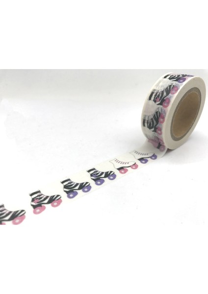 NO.2032 Tarzı S Beden Jiataihe Washi Bant Aşk Dekoratif Bant Karalama Defteri Kağıdı Maskeleme Yapışkan Bant Ağaç Bandı (Yurt Dışından)