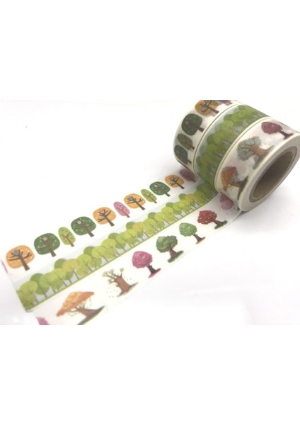 NO.2032 Tarzı S Beden Jiataihe Washi Bant Aşk Dekoratif Bant Karalama Defteri Kağıdı Maskeleme Yapışkan Bant Ağaç Bandı (Yurt Dışından) fırsatları