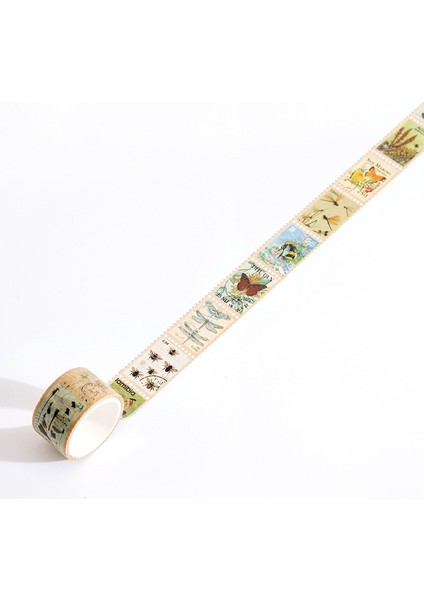 1-F Stili 25MM Geniş Posta Pulu Washi Bantlar Scrapbooking Için Dekoratif Çıkartmalar Dıy Sanatlar El Sanatları Albümü Takvimler (Yurt Dışından)
