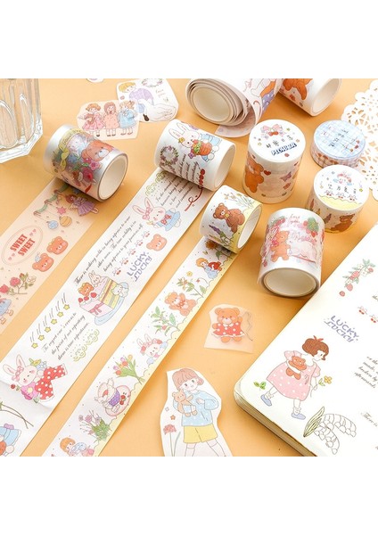 Manyoushouji Stili 1 Adetlot Maskeleme Bantları Kahvaltı Serisi Günlüğü Dekoratif Yapıştırıcı Scrapbooking Kendi Başına Yap Kağıdı Japon Çıkartmaları (Yurt Dışından)