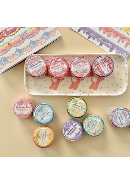 No.2 Tarzı Kawaii Washi Bant Retro Yaylar Dantel Eritilmiş Peynir Deco Scrapbooking Maskeleme Bandı Dıy Fotoğraf Albümü Günlüğü Dergisi Okul Malzemeleri (Yurt Dışından) indirimleri