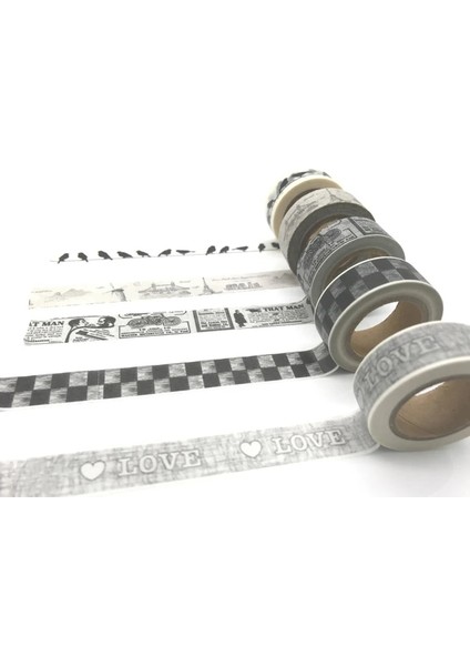 NO.446 Tarzı S Beden Desenler Japon Jiataihe Washi Bant Diy Yaz Mor Geyik Ağacı Doğum Günü Fitas Paris Siyah Bant 1rollslot (Yurt Dışından) fırsatları