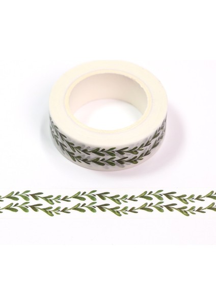 mm * 10M Yenı Varış Bahar Yeşil Yapraklar Dekoratif Washi Bant Dıy Scrapbooking Maskeleme Bandı Okul Ofis Tedarik (Yurt Dışından) modelleri