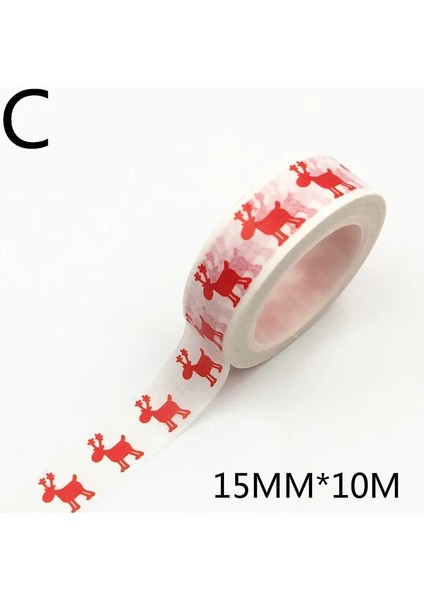 C Stili Ristmas Washi Bantlar Kar Tanesi Ren Geyiği Çizgili Kawaii Maskeleme Bantları Çıkartmalar Kırtasiye Scrapbooking Okul Malzemeleri (Yurt Dışından) fiyatları